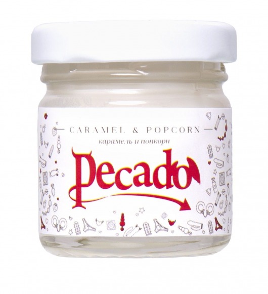 Массажная свеча Caramel   Popcorn - 35 мл. - Pecado - купить с доставкой в Старом Осколе