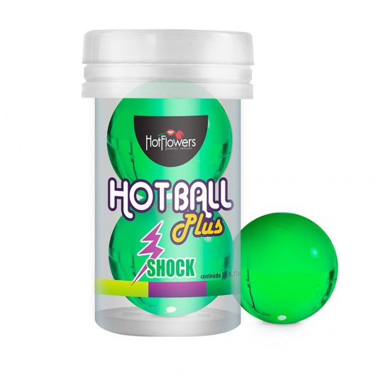 Лубрикант на силиконовой основе Hot Ball Plus с покалывающим эффектом (2 шарика по 3 гр.) - HotFlowers - купить с доставкой в Старом Осколе