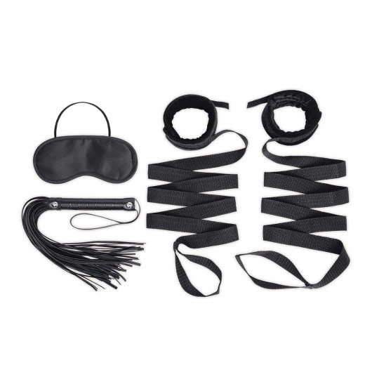 Эротический набор 4PC Bondage Bed Strap   Flogger Kit - Lux Fetish - купить с доставкой в Старом Осколе