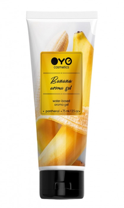 Лубрикант на водной основе OYO Aroma Gel Banana с ароматом банана - 75 мл. - OYO - купить с доставкой в Старом Осколе