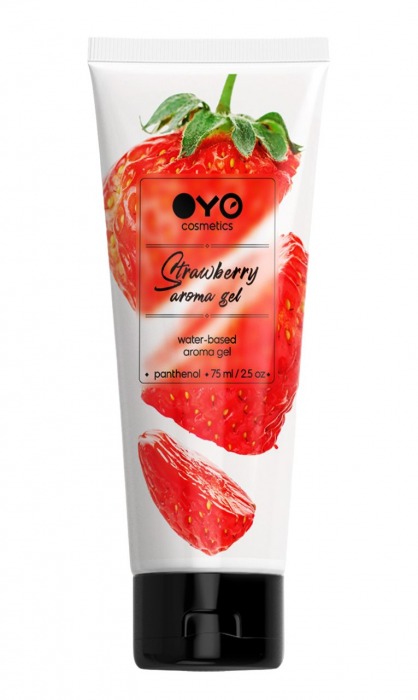 Лубрикант на водной основе OYO Aroma Gel Strawberry с ароматом клубники - 75 мл. - OYO - купить с доставкой в Старом Осколе