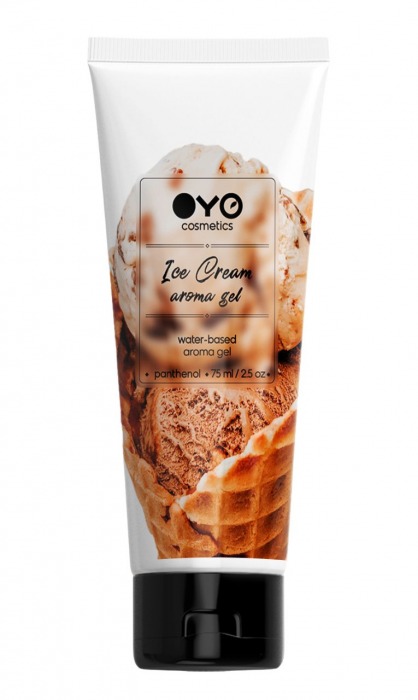 Лубрикант на водной основе OYO Aroma Gel Ice Cream с ароматом пломбира - 75 мл. - OYO - купить с доставкой в Старом Осколе