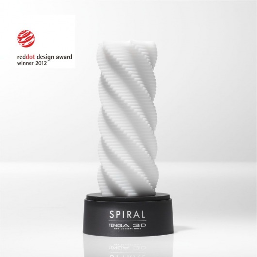 Белый 3D мастурбатор SPIRAL - Tenga - в Старом Осколе купить с доставкой