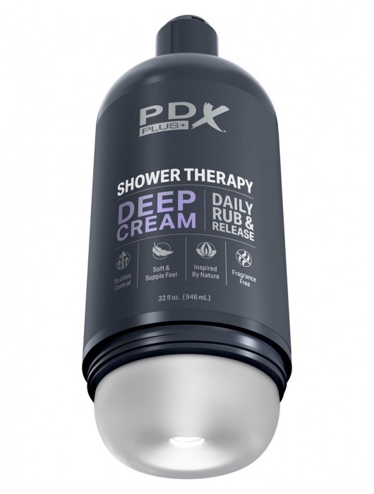 Мастурбатор в бутылке Shower Therapy Deep Cream - Pipedream - в Старом Осколе купить с доставкой