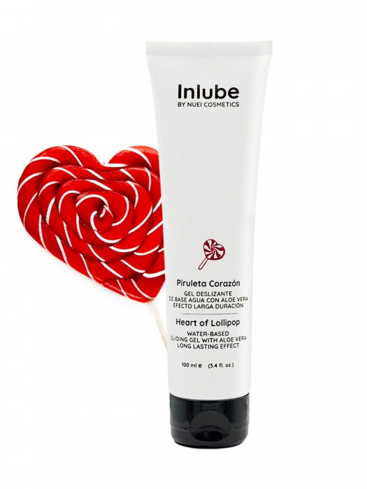 Смазка на водной основе Nuei Inlube Lollipop с алоэ вера и ароматом леденцов - 100 мл. - Nuei cosmetics - купить с доставкой в Старом Осколе