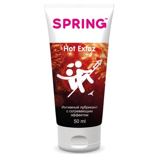 Согревающие интимный лубрикант Spring Hot Extaz - 50 мл. - SPRING - купить с доставкой в Старом Осколе