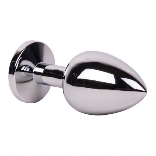 Большой стальной плаг с розовым кристаллом Pink Bubble Gum - 9,5 см. - Erotic Fantasy - купить с доставкой в Старом Осколе