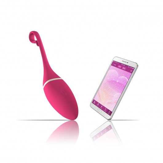 Розовый тренажер Кегеля с вибрацией Irena I App Controlled VIbrator - Realov