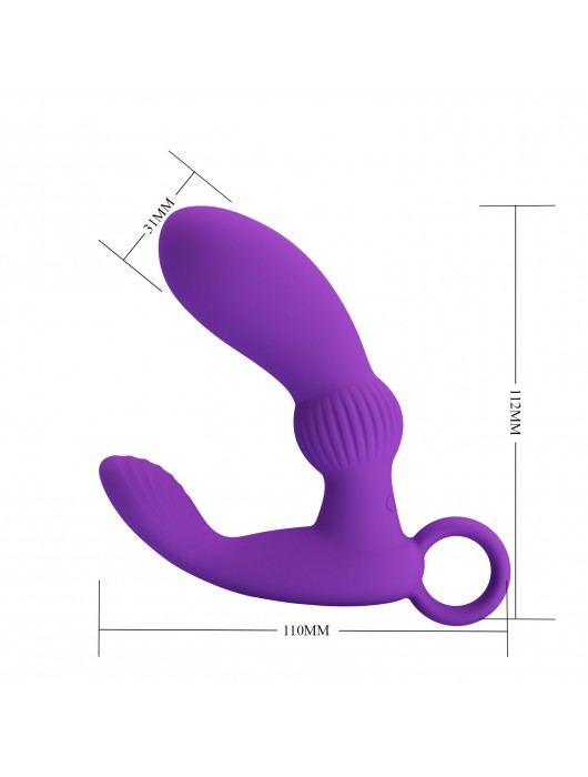 Фиолетовый вибромассажёр для массажа простаты Cayla - 11,2 см. - Baile - в Старом Осколе купить с доставкой