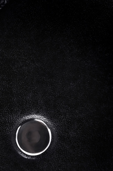 Черный твердый пэддл из натуральной кожи и дерева - 33 см. - Pecado - купить с доставкой в Старом Осколе