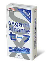 Презервативы Sagami Xtreme Ultrasafe с двойным количеством смазки - 10 шт. - Sagami - купить с доставкой в Старом Осколе