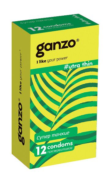 Ультратонкие презервативы Ganzo Ultra thin - 12 шт. - Ganzo - купить с доставкой в Старом Осколе