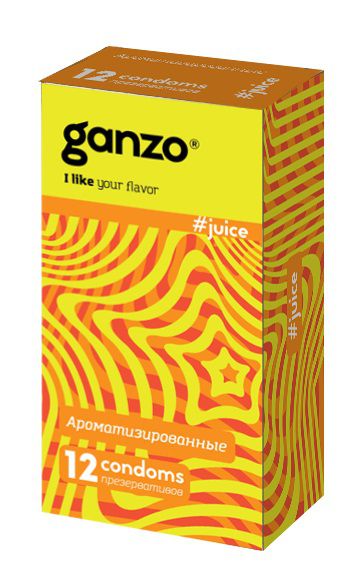 Ароматизированные презервативы Ganzo Juice - 12 шт. - Ganzo - купить с доставкой в Старом Осколе