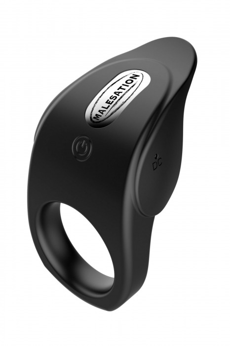 Черное эрекционное виброкольцо Vibro Lust Ring - MALESATION - в Старом Осколе купить с доставкой