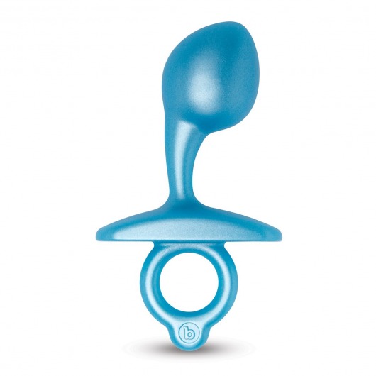 Голубая анальная пробка для массажа простаты Bulb Silicone Prostate Plug - 10,7 см. - b-Vibe - в Старом Осколе купить с доставкой