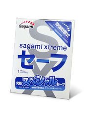 Презерватив Sagami Xtreme Ultrasafe с двойным количеством смазки - 1 шт. - Sagami - купить с доставкой в Старом Осколе