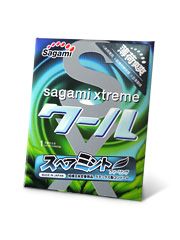 Презерватив Sagami Xtreme Mint с ароматом мяты - 1 шт. - Sagami - купить с доставкой в Старом Осколе