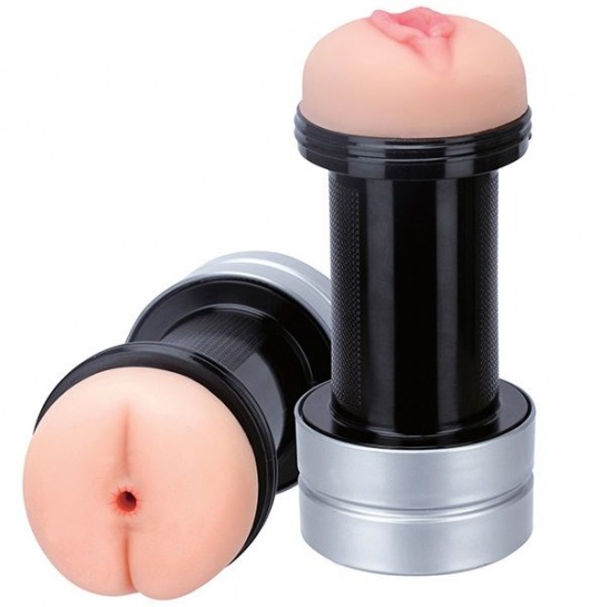 Мастурбатор 2-в-1 REALSTUFF 2 IN 1 HUMMER ANUS   VAGINA: вагина и анус - Dream Toys - в Старом Осколе купить с доставкой