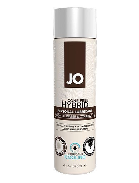 Водно-масляный лубрикант с охлаждающим эффектом JO Silicon free Hybrid Lubricant COOLING - 120 мл. - System JO - купить с доставкой в Старом Осколе