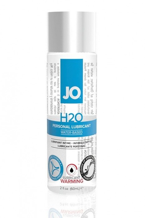 Возбуждающий лубрикант на водной основе JO Personal Lubricant H2O Warming - 60 мл. - System JO - купить с доставкой в Старом Осколе