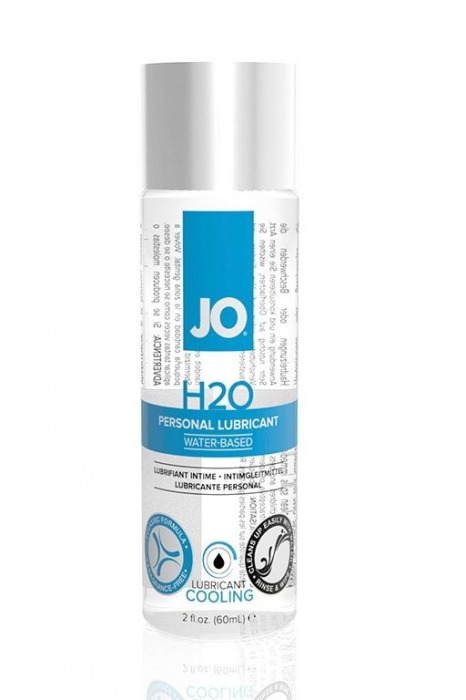 Охлаждающий лубрикант на водной основе JO Personal Lubricant H2O COOLING - 60 мл. - System JO - купить с доставкой в Старом Осколе