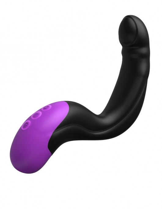 Черно-фиолетовый вибромассажёр простаты Hyper-Pulse P-Spot Massager - Pipedream - в Старом Осколе купить с доставкой