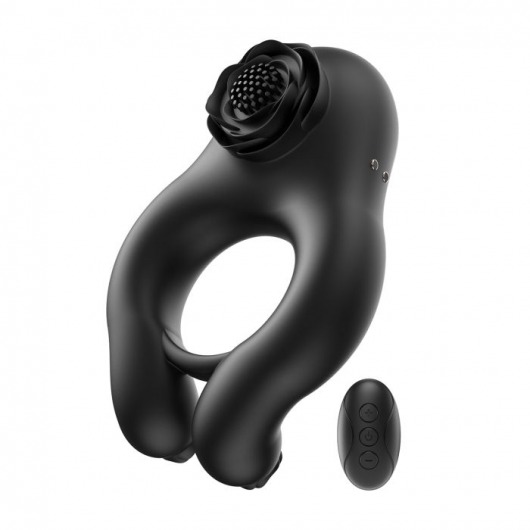 Черное эрекционное кольцо Abe с пультом ДУ - BeYourLover - в Старом Осколе купить с доставкой