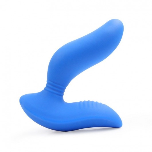 Синий вибромассажер простаты 3,5’’ Curve P-spot Massager - 12 см. - Erokay - в Старом Осколе купить с доставкой
