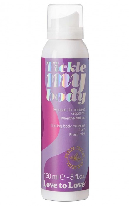 Массажная хрустящая пенка Tickle My Body Fresh Mint с ароматом мяты - 150 мл. - Love to Love - купить с доставкой в Старом Осколе