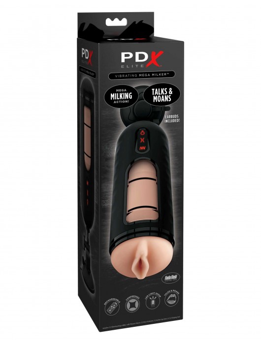 Мастурбатор-вагина с вибрацией Vibrating Mega Milker - Pipedream - в Старом Осколе купить с доставкой