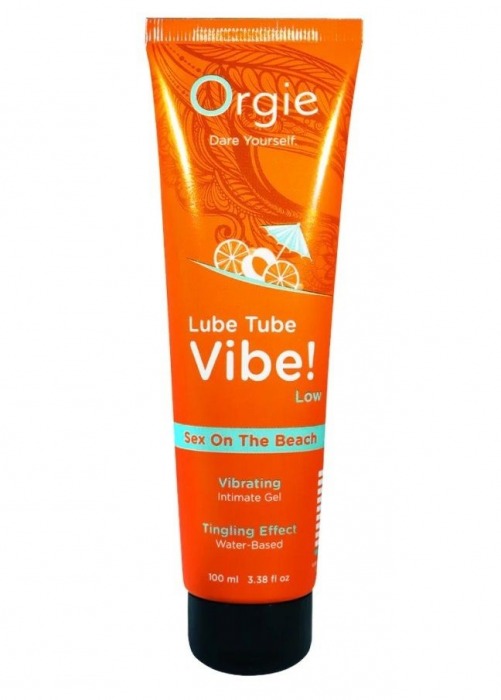Гель с эффектом вибрации Lube Tube Vibe Low Sex On The Beach - 100 мл. - ORGIE - купить с доставкой в Старом Осколе