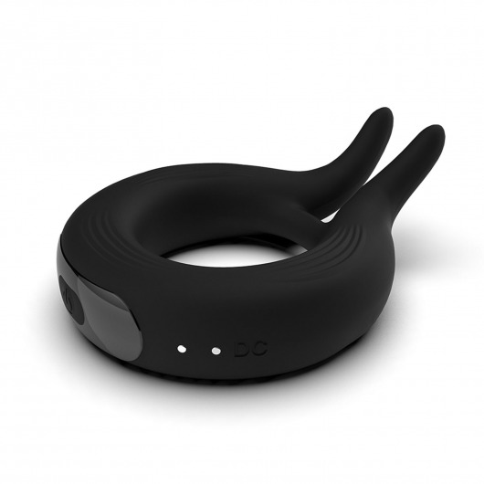 Черное эрекционное кольцо Marry Me Rechargeable Vibrating Cockring - Adrien Lastic - в Старом Осколе купить с доставкой