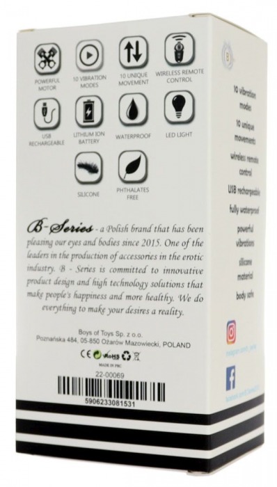 Черный массажер простаты с вибрацей и возвратно-поступательными движениями - Boys of Toys - в Старом Осколе купить с доставкой