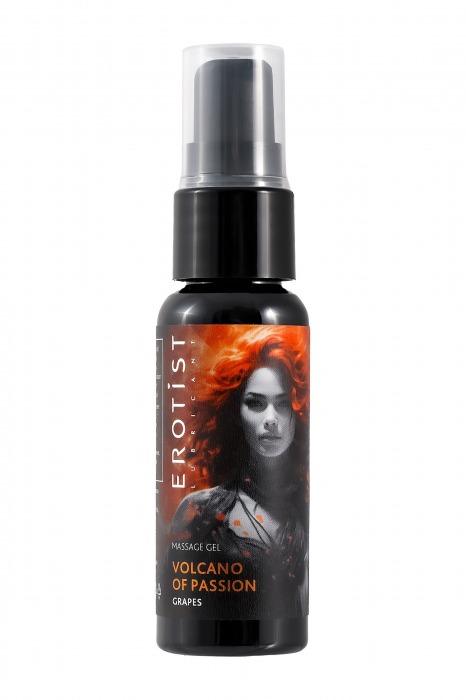 Гель с эффектом вибрации Volcano Of Passion со вкусом винограда - 25 мл. - Erotist Lubricants - купить с доставкой в Старом Осколе