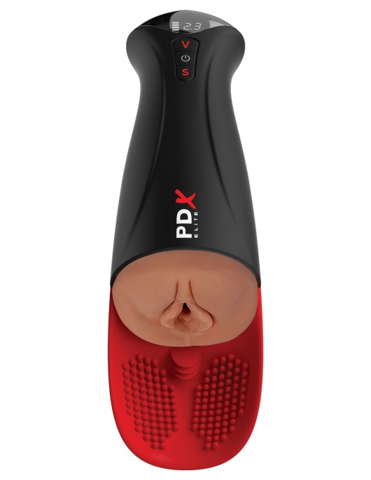 Мастурбатор-вагина в колбе с вибрацией Fuck-O-Matic Pro XL - Pipedream - в Старом Осколе купить с доставкой