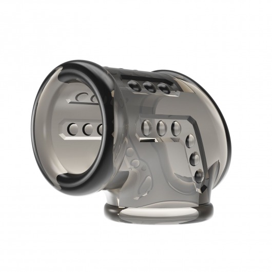 Дымчатая насадка на пенис и мошонку - Baile - в Старом Осколе купить с доставкой