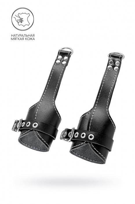 Черные подвесы с белой строчкой - Pecado - купить с доставкой в Старом Осколе