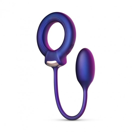 Фиолетовое эрекционное виброкольцо с анальным шариком Eclipse - ONE DC B.V. - в Старом Осколе купить с доставкой
