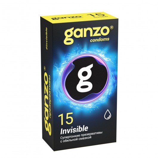 Супертонкие презервативы Ganzo Invisible - 15 шт. - Ganzo - купить с доставкой в Старом Осколе