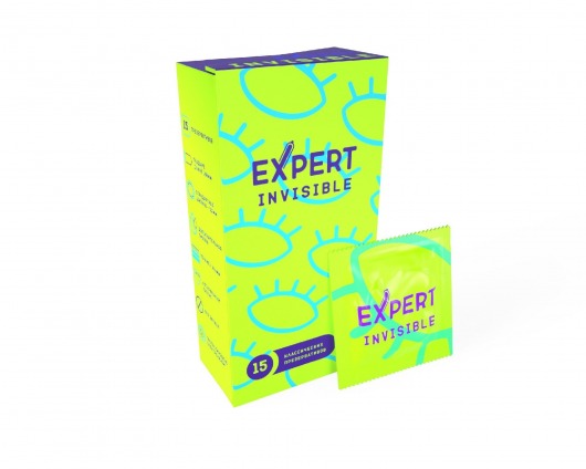 Ультратонкие презервативы Expert Invisible - 15 шт. - Expert - купить с доставкой в Старом Осколе