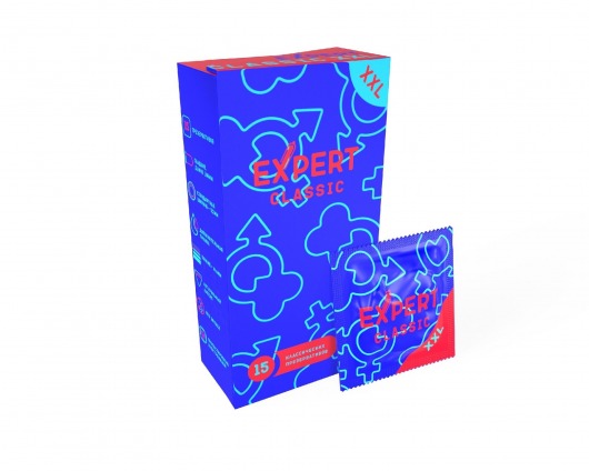 Презервативы увеличенного размера Expert Classic XXL - 15 шт. - Expert - купить с доставкой в Старом Осколе