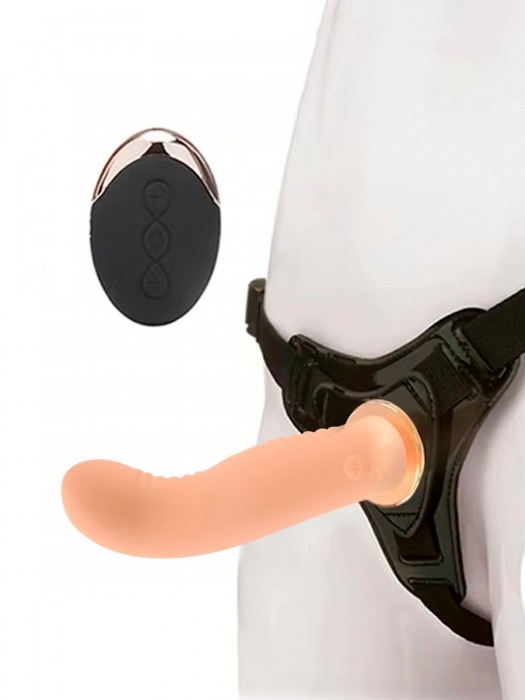 Женский вибрострапон со съемной насадкой и пультом ДУ - Erokay - купить с доставкой в Старом Осколе