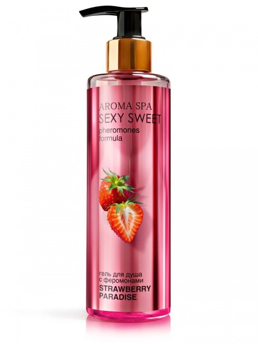 Гель для душа с феромонами и ароматом клубники Strawberry Paradise - 200 мл. -  - Магазин феромонов в Старом Осколе