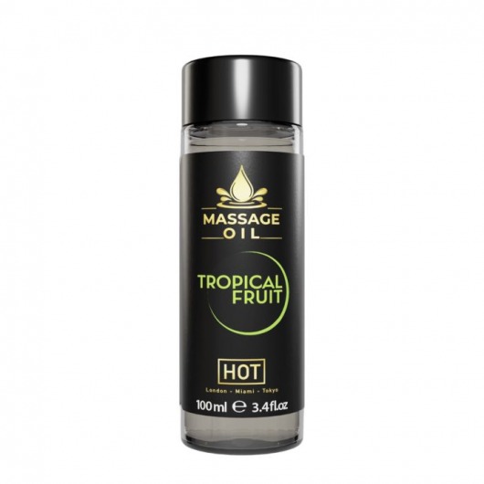 Массажное масло c ароматом тропических фруктов Massage Oil - 100 мл. - HOT - купить с доставкой в Старом Осколе