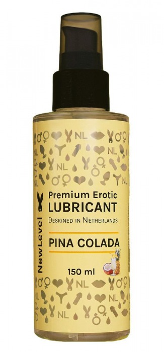Ароматизированный лубрикант на водной основе NewLevel Pina Colada - 150 мл. - NewLevel - купить с доставкой в Старом Осколе