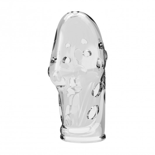 Прозрачная насадка на пенис Booker - 8 см. - Baile - в Старом Осколе купить с доставкой