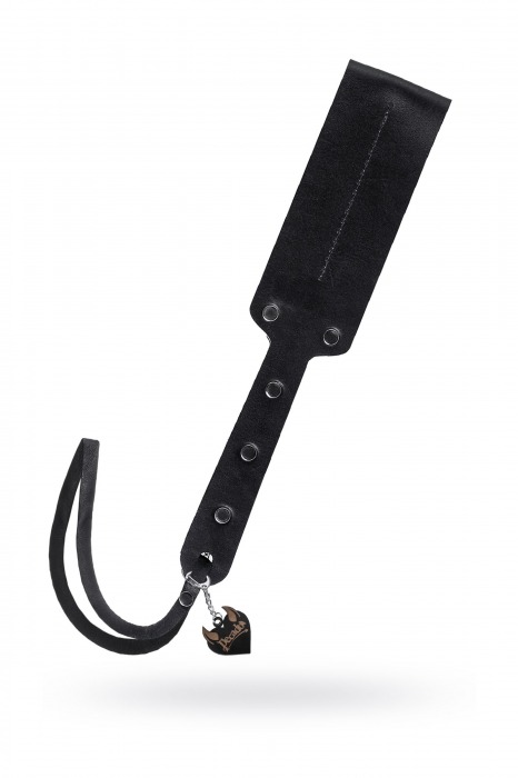 Черный кожаный пэддл - 32 см. - Pecado - купить с доставкой в Старом Осколе