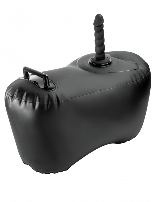 Черное надувное кресло с платформой для фиксации дилдо Body Dock Inflatable Love Seat - Pipedream - купить с доставкой в Старом Осколе