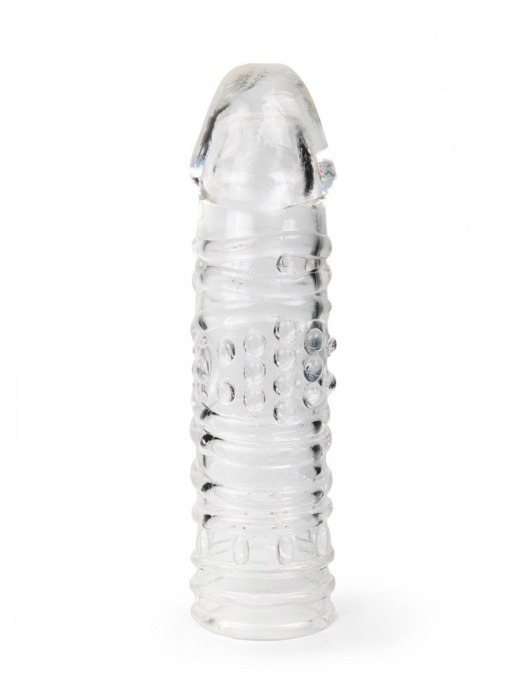 Прозрачная закрытая насадка на пенис - 17 см. - Sex Expert - в Старом Осколе купить с доставкой