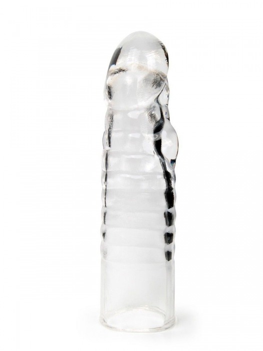 Прозрачная закрытая насадка на член - 15 см. - Sex Expert - в Старом Осколе купить с доставкой